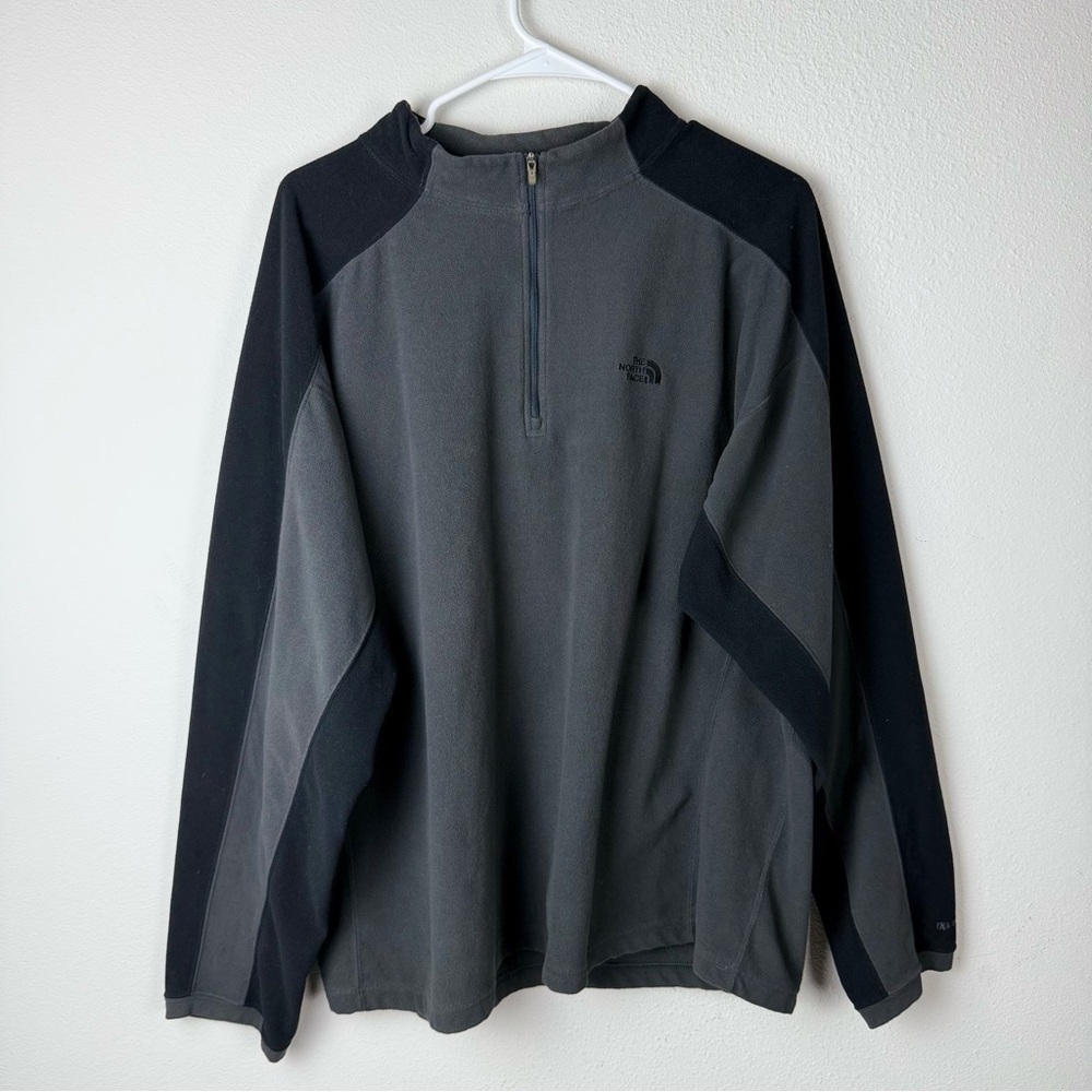 The North Face Men’s XL Black Gray Fleece Pullover Jacket
